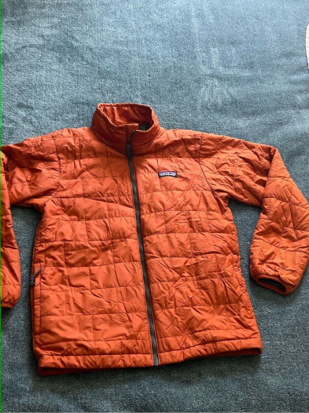 Patagonia Orange Quilted Jacket